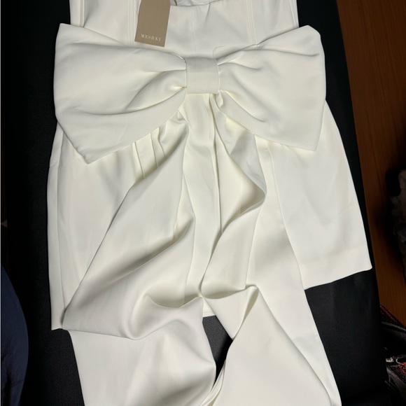 Meshki Meredith Strapless Bow Mini Dress NWT - Picture 5 of 8